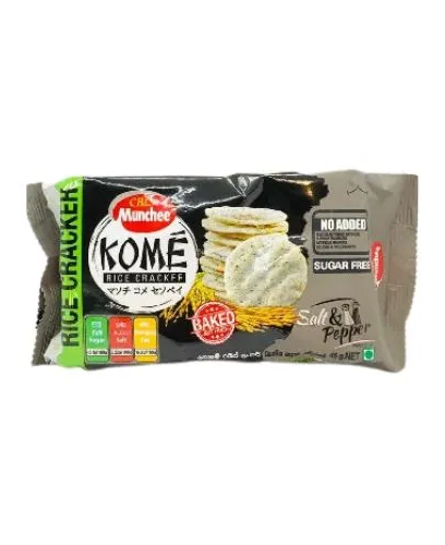 CBL Munchee Kome Rice Cracker Salt & Pepper Flavour 45g