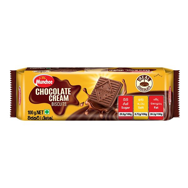 CBL Munchee Chocolate Cream Biscuits 100g