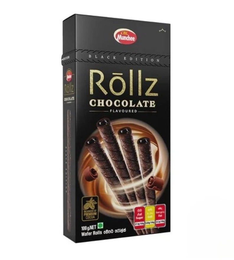 CBL Munchee Rollz Chocolate Flavoured 100g