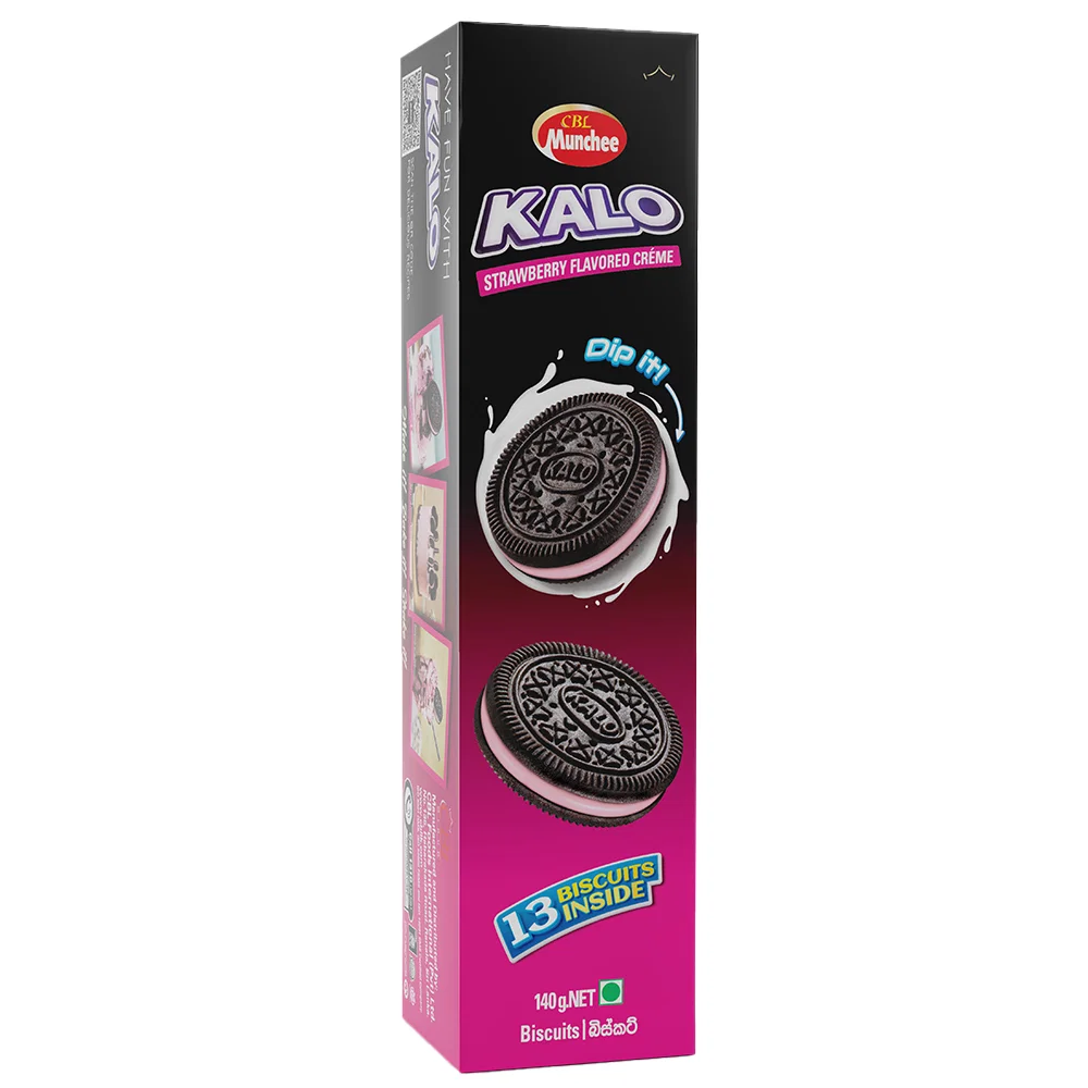CBL Munchee Kalo Strawberry Flavoured Creme 140g