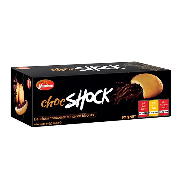 CBL Munchee Choc Shock Choco Flavoured 90g