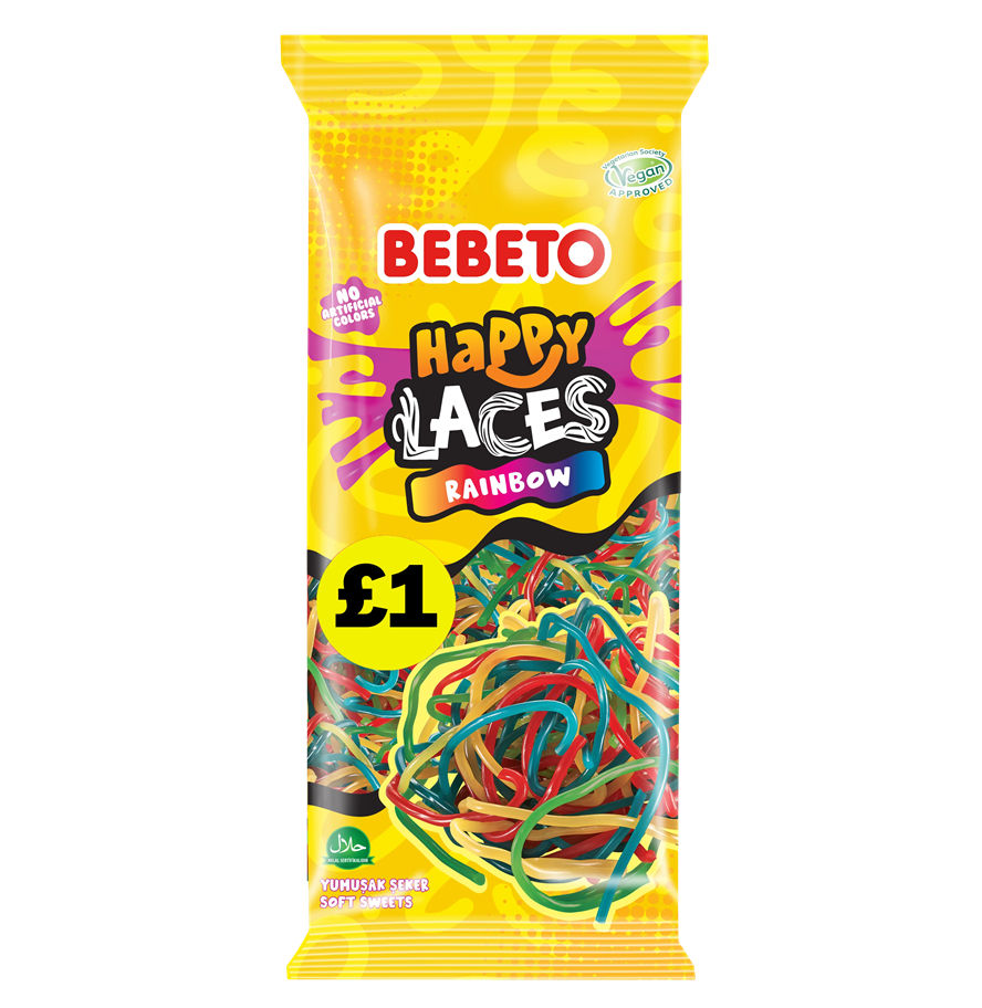 Bebeto Happy Laces Rainbow 140g