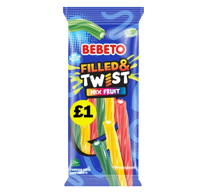 Bebeto Fruity Twists Fruit Mix 140g