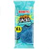 Bebeto Happy Laces Fizzy Blue Raspberry 140g