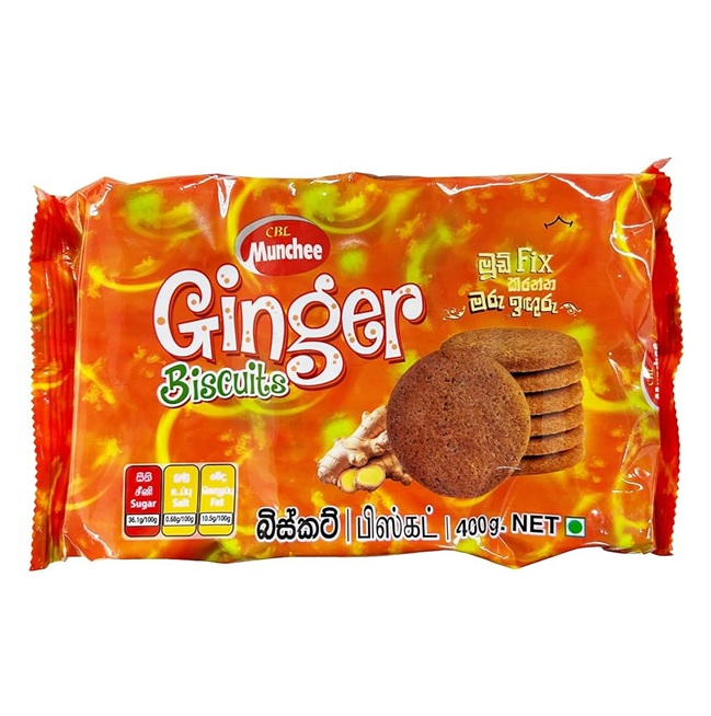 CBL Munchee Ginger Biscuits Cookies 400g