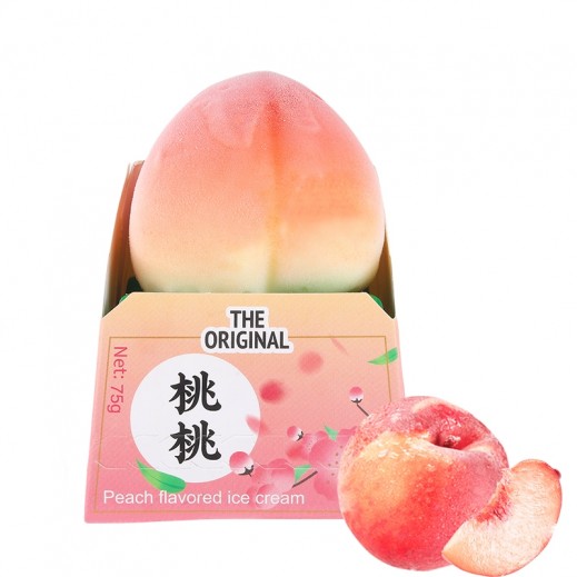 3D Peach Flavored Ice Cream 75g