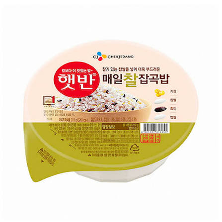 CJ Hetbahn Cooked Glutinous Multi Grain Rice 210g