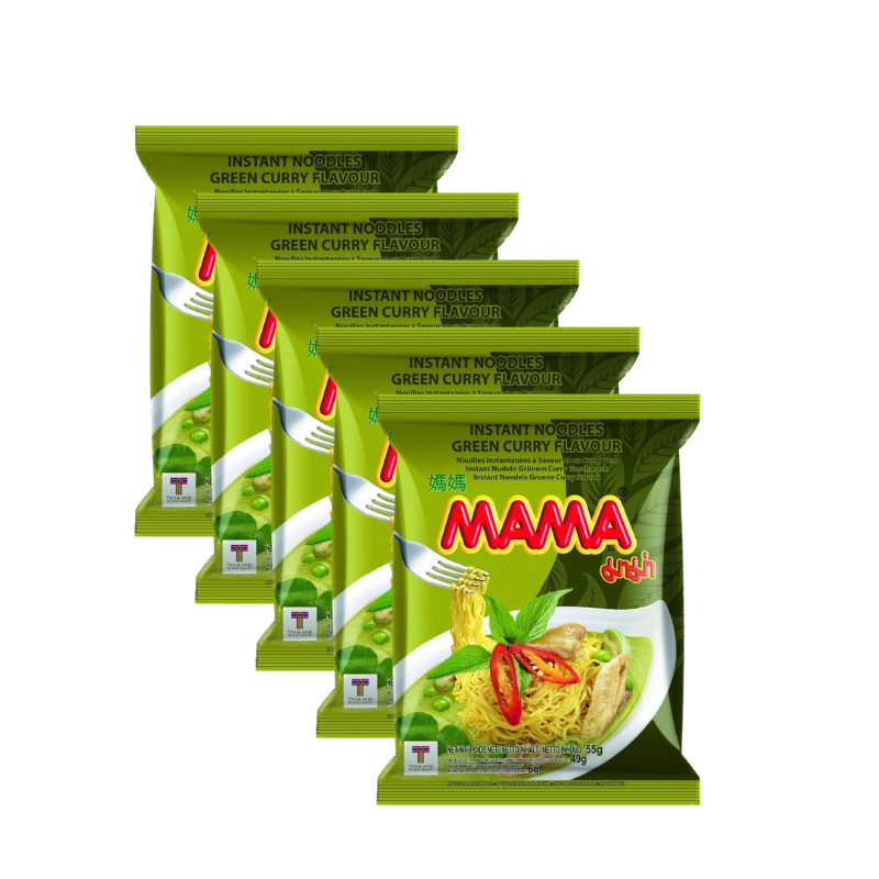 MAMA NOODLES PKT GREEN CURRY OFFER PACK (5PCS)