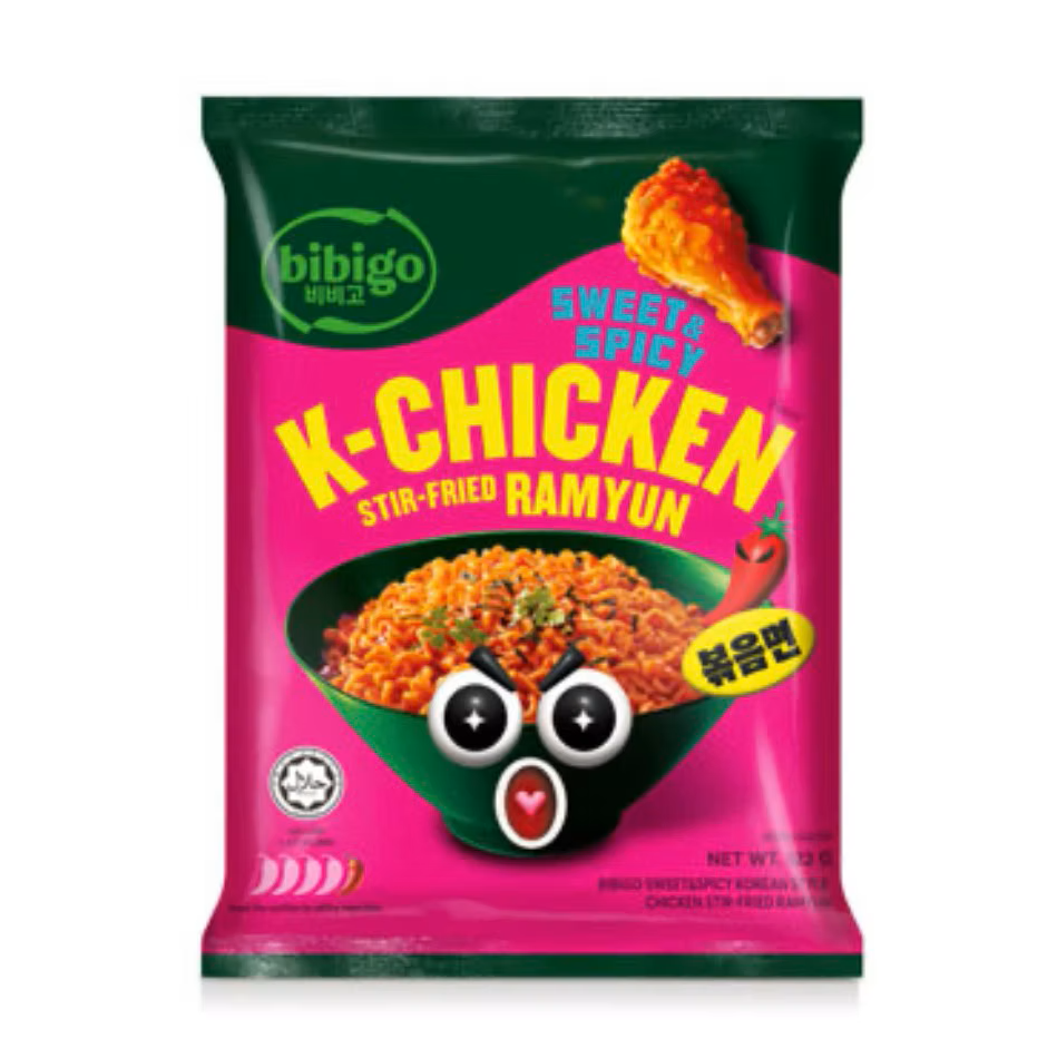 Bibigo Stir-Fried Sweet & Spicy K-Chicken Ramyun 122g