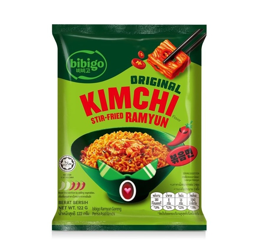 Bibigo Stir-Fried Kimchi Ramyun 122g