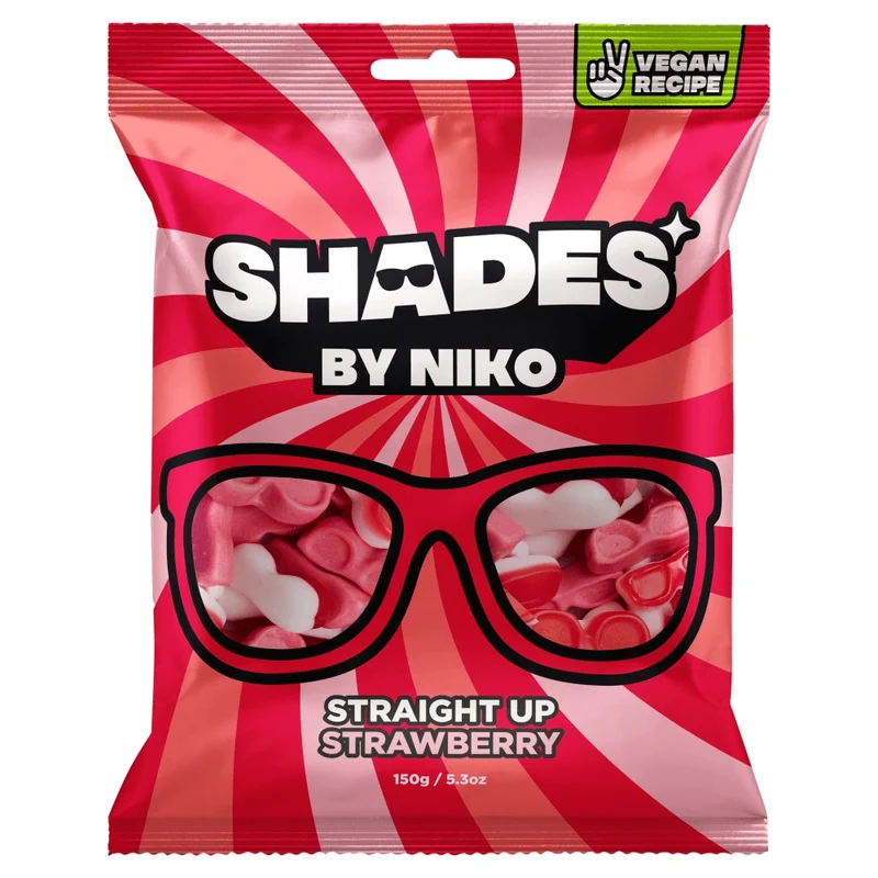 Sour Shades By Niko Straight Up Strawberry 150g