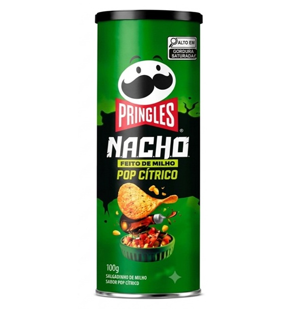 Pringles Corn Nacho Pop Citrico 100g