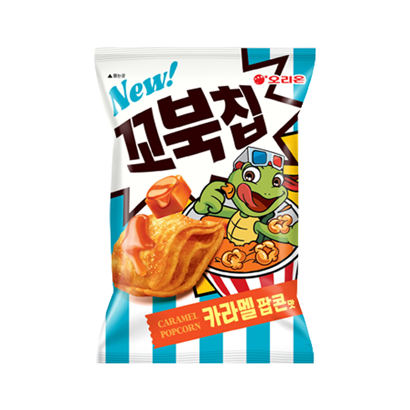 Orion Turtle Chips Caramel Popcorn Flavor 120g