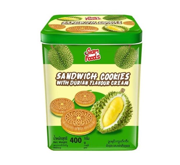 Siam Foods Sandwich Cookies with Durian Flavour Cream 400g