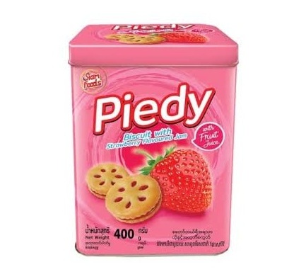 Siam Biscuit with Pineapple Jam Strawberry Flavoured 350g