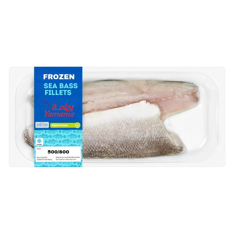 Yamama Frozen Seabass Fillet 1.6Kg